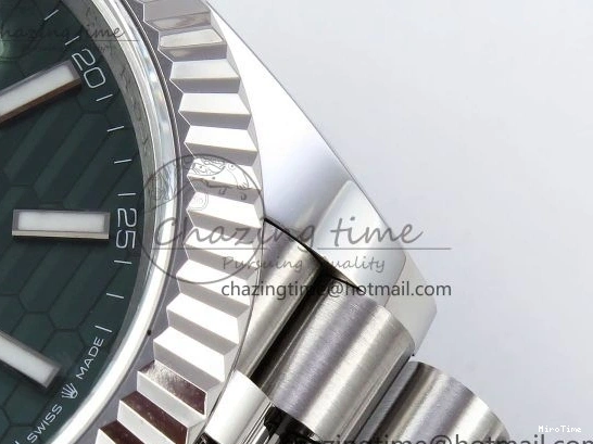 MiroTime 0518 Chic Datejust 41mm 126234 904L Steel HGF 1:1 Best Edition Green Textured Dial on SS Bracelet VR 1473